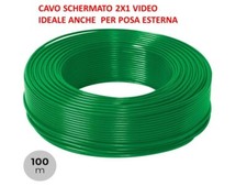 CAVO VIDEOCITOFONICO SCHERMATO 2X1 VIDEOCITOFONO ESTERNO CAVIDOTTO POSA ESTERNA