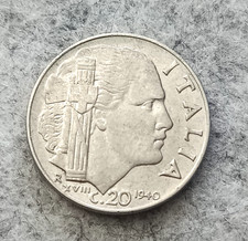 Moneta centesimi di lire - da, 20