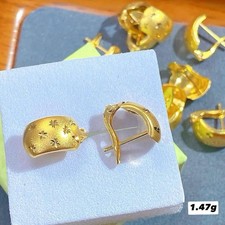 18k real saudi gold  Stud