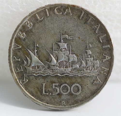 Moneta argento 835 - argento, lire