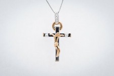 Collana uomo oro bianco 750%