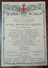 Locandina Teatro Alla Scala 30 Aprile 1978