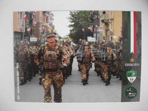 Cartolina militari alpini 2025 - cartolina,
