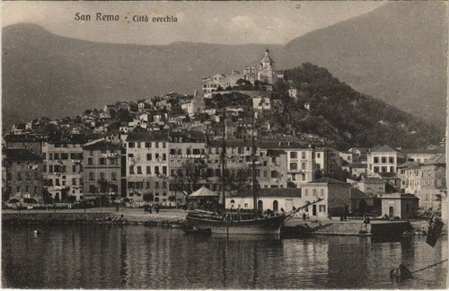 Cpa san remo citta - citta, vecchia