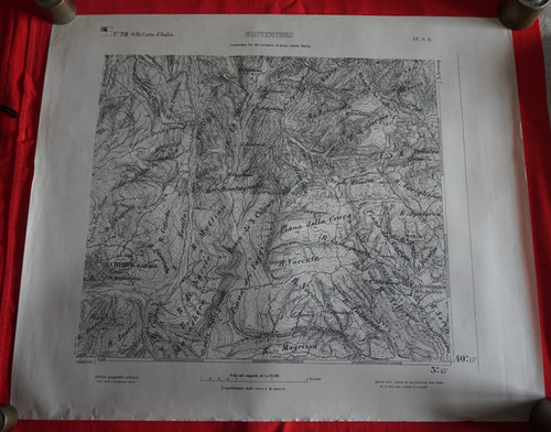 Rara carta mappa montemurro - montemurro, 4