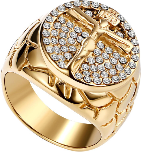 Gesù croce anello - croce, uomo