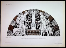 Modern Villa Facade Lithograph