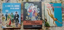 Lotto 3 libri per ragazzi classici Verne GIRO DEL MONDO IN 80 GIORNI In OFFERTA