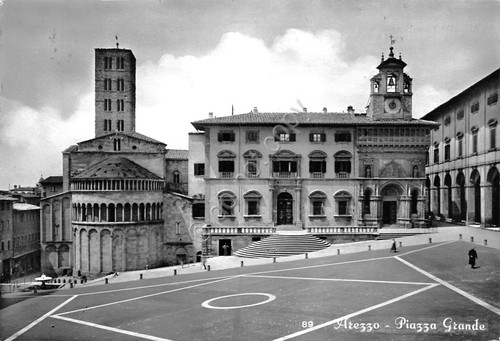 Cartolina arezzo piazza - cartolina,