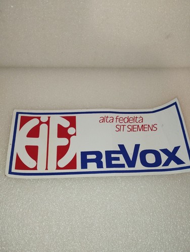 Adesivo hifi revox 12 - adesivo, 30