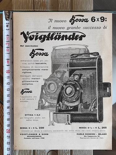 Antica pubblicità del 1931