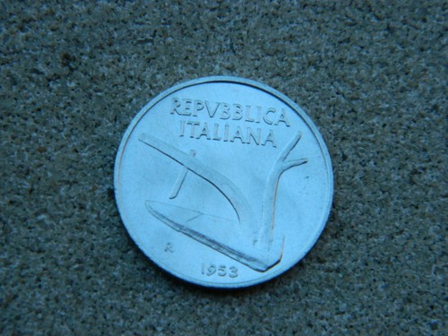1953 italia dieci lire data - italia, *data