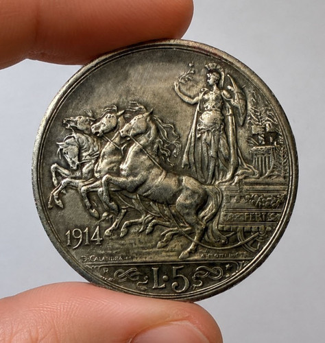 Lire 1914 quadriga - 1914, vittorio