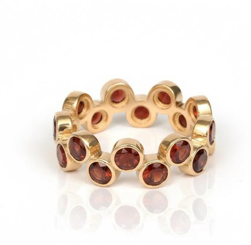 Anello eternità granato zig - eternità,