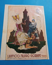 PUBBLICITA'  1930 LANIFICIO FILIPPO GIORDANO STOFFE LANA AUTARCHIA ROVERONI