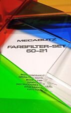 ★METZ MECABLITZ FARBFILTER SET 60-21★FILTRI COLORATI 5 x FLASH A TORCIA★