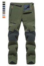 Pantaloni softshell da uomo outdoor invernali spessi foderati in pile pantaloni da sci escursionismo