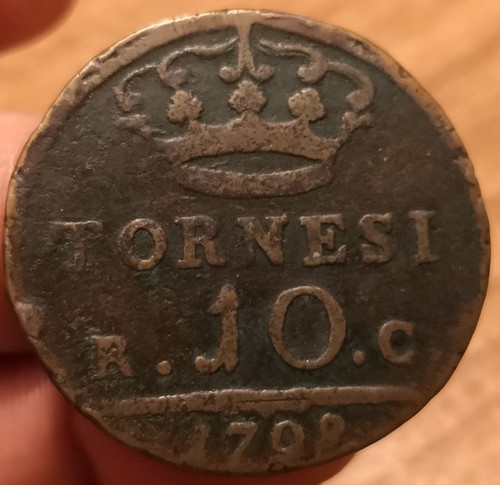 Moneta tornesi 1798 - 10, regno