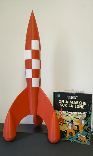 Fusée tintin 80cm objectif - tintin,
