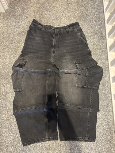 Jeans cargo pull - pull&bear, nero