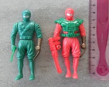Chap mei coppia ninja con armi action figure anni 90 vintage