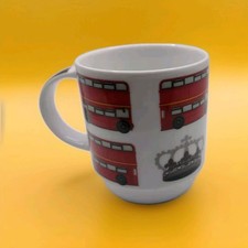 Tazza souvenir Londra autobus rossi, London Trainsport, caffè famiglia reale, bevande tè