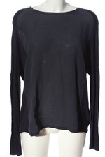 SET Manica lunga Donna Camicia Taglia IT 44 blu scuro stile casual