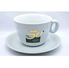 TAZZA GIGANTE PUBBLICITARIA+PIATTO-CAFFÈ KRIFI-PORTA BUSTINE ZUCCHERO-VINTAGE