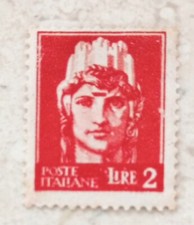 Francobollo 2 lire nuovo 1945