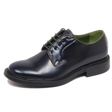 F5834 scarpa uomo dark blue/green ALTIERI MILANO vintage effect shoe man