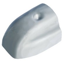 TERMINALE PVC GRIGIO 45 MM