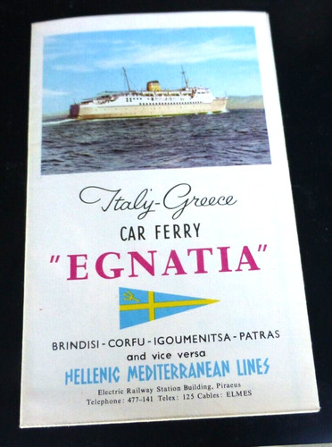 Mappa opuscolo vintage grecia - mappa,