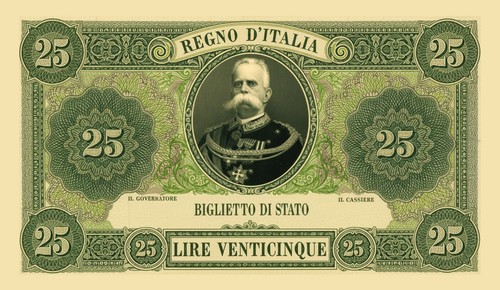Lire regno italia - 25,
