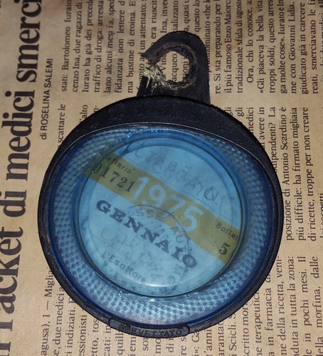 Bollo auto aci - vintage, 1975