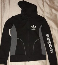 Felpa ADIDAS nera/grigia in pile - misura M/L (mai usata, come nuova)