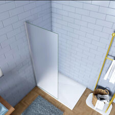 195 CM DOCCIA WALK IN PARETE FISSA VETRO 6 MM TEMPERATO SATINATO ANTICALCARE