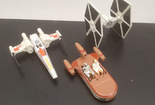 kenner star wars vintage 1977 diecast lot x wing tie fighter landspeeder