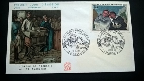 Francia 1966 fdc daumier - fdc,