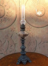 Lume lampada a petrolio struttura lavorata fine '800