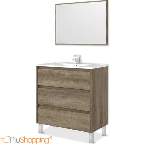 Mobile bagno 3 cassetti - bagno, 80