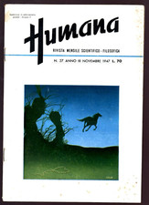 a6 lotto  n° 3 rivista Humana - esoterismo - filosofia  - scienza 1947/48