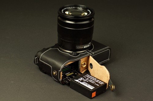 Borsa mezza fotocamera - , vera