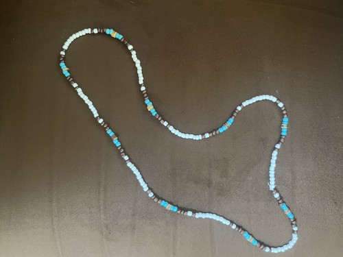 Aqua fiber collana di perle - -,