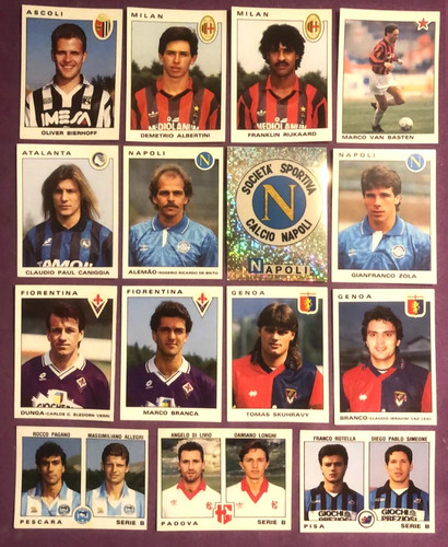 Panini calciatori - panini, 91-92