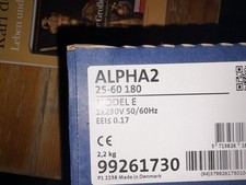 Grundfos Alpha2 25-60 Pompa di circolazione ad alta efficienza, 180 mm (99261730)