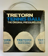 TRETORN TENNIS BALL 4 Palle Tennis Vintage MADE IN SWEDEN Original Pressureless