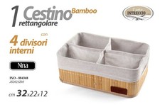 Cestino bamboo organizer cesta - cestino,