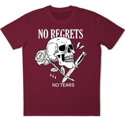 Shirt pugnale rosa teschio - t-shirt,