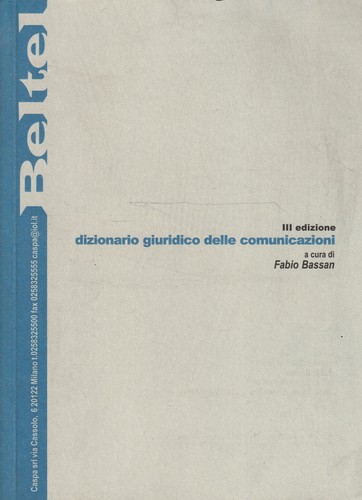 Dizionario giuridico delle