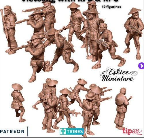 Soldatini vietcong set - soldatini,